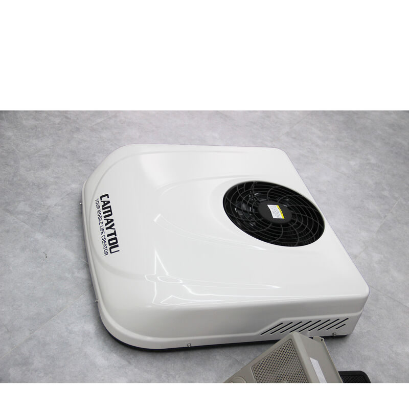 工場12vパーキングエアコン12ボルト24v 48vルーフ電気空調システム、車Rvバンキャラバン用